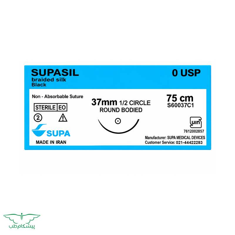 supa-silk-round نخ بخیه سیلک