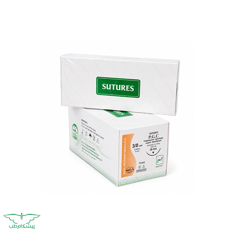 sutures-pgc-cutting نخ بخیه مونوکریل سوچرز