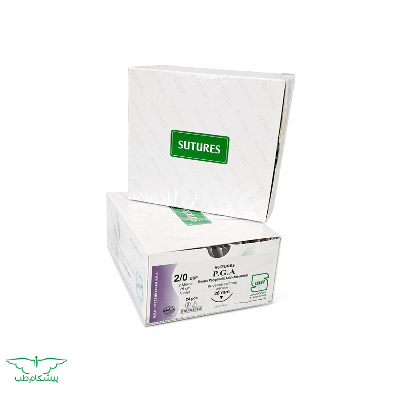 sutures-polyglycolic-acid نخ سوچرز ویکریل